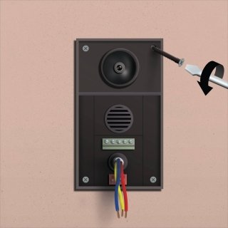 Infine, far ripassare i cavi e avvitare. Infine, far ripassare i cavi e avvitare.