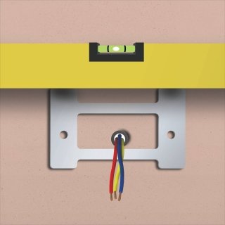 Per l'installazione del monitor: in funzione dei modelli, il monitor può essere fissato su un supporto a muro o su una base. Valutare la posizione in base all’uscita dei cavi e verificare l’orizzontalità con la livella a bolla. Per l'installazione del monitor: in funzione dei modelli, il monitor può essere fissato su un supporto a muro o su una base. Valutare la posizione in base all’uscita dei cavi e verificare l’orizzontalità con la livella a bolla.