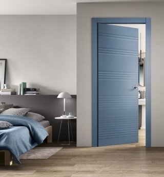 porta a battente Plissè della collezione CollezioniFL di FerreroLegno con telaio Evoluto porta a battente Plissè della collezione CollezioniFL di FerreroLegno con telaio Evoluto
