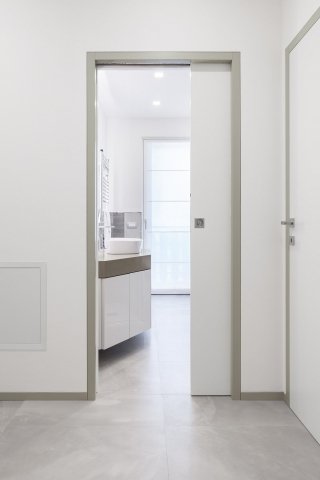 porta scorrevole a scomparsa con stipiti e pannello porta filomuro Eclisse Shodo di Eclisse porta scorrevole a scomparsa con stipiti e pannello porta filomuro Eclisse Shodo di Eclisse