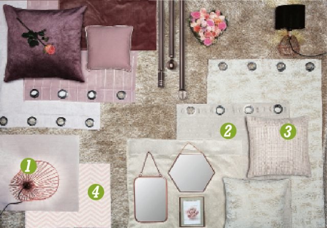1. SOSPENSIONE EMPIRE in metallo color rame
Ø 39 cm - € 39,902. TENDA OTTILA ecru
135 x 280 cm - € 64,903. CUSCINO ELDA
40 x 40 cm- € 21,994. CARTA DA PARATI CHEVRON
Rotolo da 53 cm x 10 m - € 29,99 1. SOSPENSIONE EMPIRE in metallo color rame
Ø 39 cm - € 39,902. TENDA OTTILA ecru
135 x 280 cm - € 64,903. CUSCINO ELDA
40 x 40 cm- € 21,994. CARTA DA PARATI CHEVRON
Rotolo da 53 cm x 10 m - € 29,99