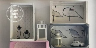 Recupero: le cassette della frutta diventano contenitore a giorno