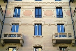 La facciata del FuturDome La facciata del FuturDome