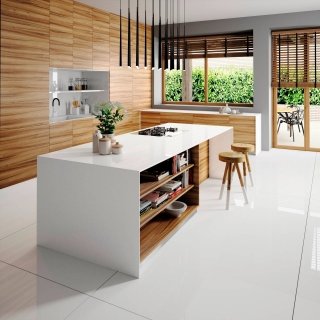 Iconic White di Silestone® by Cosentino superficie in quarzo bianco Iconic White di Silestone® by Cosentino superficie in quarzo bianco