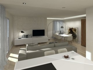 Soggiorno con madia e tavolo Soggiorno con madia e tavolo