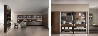 cucina con modulo attrezzato con cantinetta Soul di Ernestomeda cucina con modulo attrezzato con cantinetta Soul di Ernestomeda