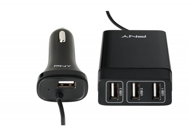 Progettato per gli ultimi dispositivi USB, il Family Car Charger di PNY Technologies offre una veloce e sicura ricarica in movimento grazie alla sua tecnologia FastID. Il cavo da 1,8 metri è stato progettato per evitare intralci inutili, mentre le sue quattro uscite USB consentono a diversi utenti di ricaricare simultaneamente i propri dispositivi. Prezzo: 24,99 euro. www.pny.com Progettato per gli ultimi dispositivi USB, il Family Car Charger di PNY Technologies offre una veloce e sicura ricarica in movimento grazie alla sua tecnologia FastID. Il cavo da 1,8 metri è stato progettato per evitare intralci inutili, mentre le sue quattro uscite USB consentono a diversi utenti di ricaricare simultaneamente i propri dispositivi. Prezzo: 24,99 euro. www.pny.com