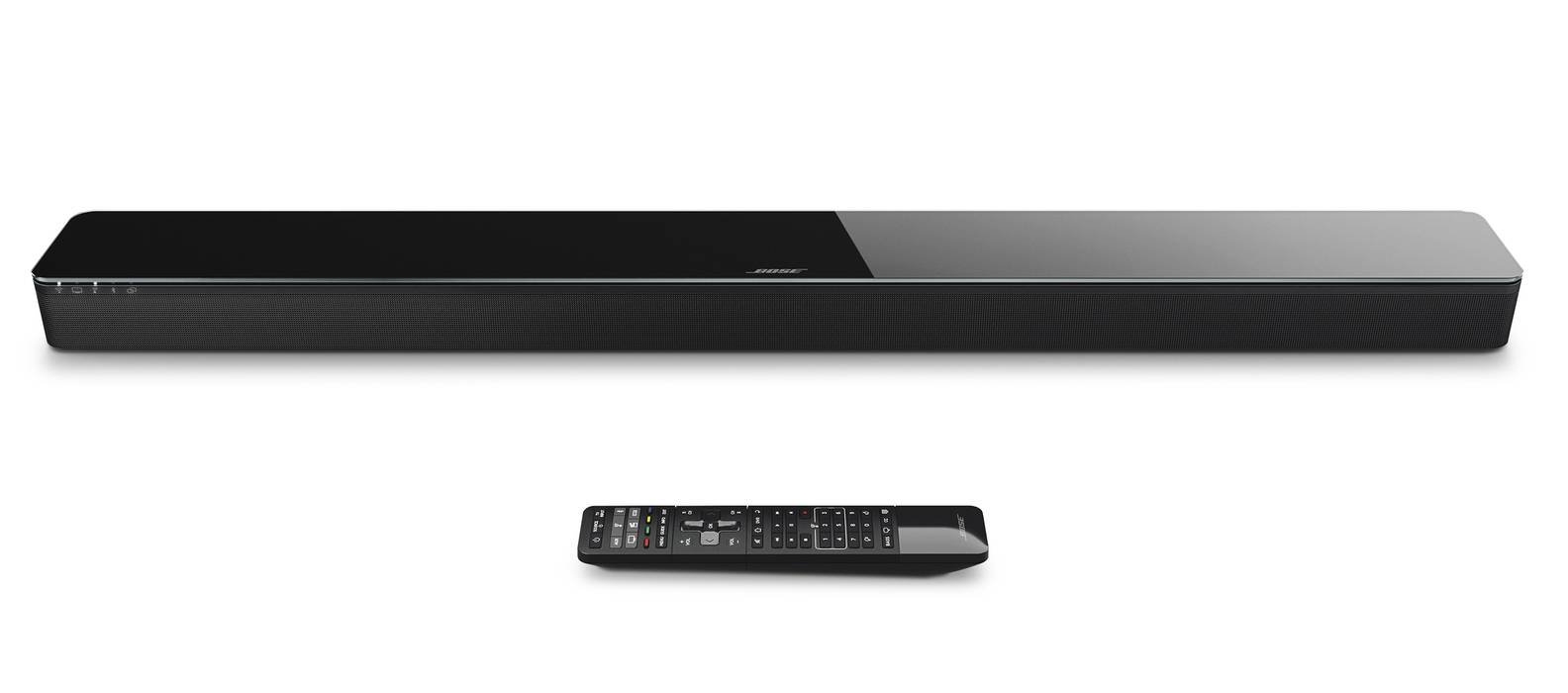 BOSE SoundTouch 300
Una nuova soundbar che offre ottime prestazioni audio rispetto a qualsiasi altra soundbar di pari dimensioni, indipendentemente da cosa si sta sentendo. Dotata di connessione Wi-Fi e Bluetooth con NFC per un pairing semplice, permette un ascolto in streaming di Spotify, Deezer e tanti altri in maniera rapida e intuitiva. Stesso risultato è assicurato per film, show o eventi sportivi. Inoltre, i materiali di prima qualità e la sua silhouette sottile rivoluzionano il design, grazie a un’avvolgente griglia perforata e a un elegante ripiano in vetro. Prezzo: 799,95 euro. www.bose.it