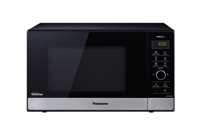 Panasonic Forno NN-GD38HSSUGForno a microonde dotato di tecnologia inverter con grill e teglia di cottura a vapore Steam+: 17 programmi automatici (+30Quick + Addtime) per cuocere a vapore con o senza grill o grigliare in semplicità. Capienza di: 23 Lt. Potenza Microonde 950W. Potenza Grill 1000. Sicurezza Bambini. Piatto in vetro 285 mm. Prezzo: 219,99 euro. www.panasonic.com Panasonic Forno NN-GD38HSSUGForno a microonde dotato di tecnologia inverter con grill e teglia di cottura a vapore Steam+: 17 programmi automatici (+30Quick + Addtime) per cuocere a vapore con o senza grill o grigliare in semplicità. Capienza di: 23 Lt. Potenza Microonde 950W. Potenza Grill 1000. Sicurezza Bambini. Piatto in vetro 285 mm. Prezzo: 219,99 euro. www.panasonic.com