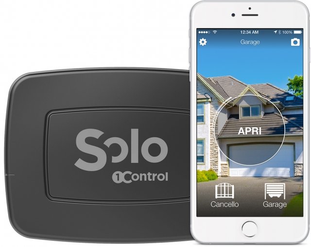 Con SOLO di 1Control il telecomando diventa smart e permette di aprire il cancello o garage direttamente con lo smartphone. Basta duplicare il vecchio telecomando su questo device e scaricare la APP 1Control (compatibile con iOS e Android) per poter aprire e chiudere il cancello, garage o altra porta basculante con un semplice click. Facilissimo da attivare, non richiede installazione. Registra fino a 4 aperture diverse e può essere utilizzato da 10 smartphone in modo tale da fornire ogni membro della famiglia con il proprio telecomando. Prezzo: 99 euro. www.1control.it Con SOLO di 1Control il telecomando diventa smart e permette di aprire il cancello o garage direttamente con lo smartphone. Basta duplicare il vecchio telecomando su questo device e scaricare la APP 1Control (compatibile con iOS e Android) per poter aprire e chiudere il cancello, garage o altra porta basculante con un semplice click. Facilissimo da attivare, non richiede installazione. Registra fino a 4 aperture diverse e può essere utilizzato da 10 smartphone in modo tale da fornire ogni membro della famiglia con il proprio telecomando. Prezzo: 99 euro. www.1control.it