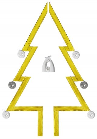 L'albero di Natale a muro di Lineasette permette di sfruttare al meglio lo spazio: l'abete infatti è creato con una striscia di seta color oro a cui vengono fissati le decorazioni in grés porcellanato a basso rilievo. Il risultato è un albero trompe-l'oeil, originale e suggestivo come un'opera d'arte contemporanea. Le decorazioni sono disponibili in due formati, tondo o a capanna. Prezzo a partire da 37,30 euro cad. www.lineasette.eu L'albero di Natale a muro di Lineasette permette di sfruttare al meglio lo spazio: l'abete infatti è creato con una striscia di seta color oro a cui vengono fissati le decorazioni in grés porcellanato a basso rilievo. Il risultato è un albero trompe-l'oeil, originale e suggestivo come un'opera d'arte contemporanea. Le decorazioni sono disponibili in due formati, tondo o a capanna. Prezzo a partire da 37,30 euro cad. www.lineasette.eu