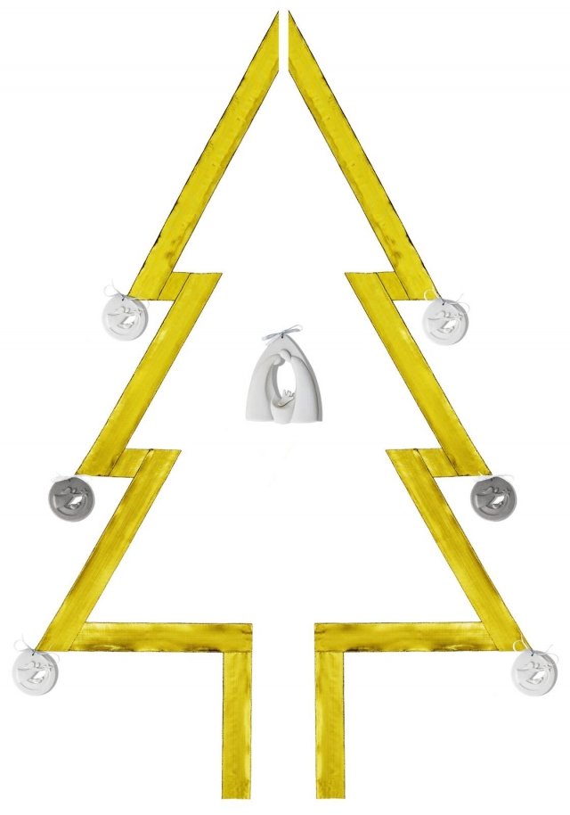 L'albero di Natale a muro di Lineasette permette di sfruttare al meglio lo spazio: l'abete infatti è creato con una striscia di seta color oro a cui vengono fissati le decorazioni in grés porcellanato a basso rilievo. Il risultato è un albero trompe-l'oeil, originale e suggestivo come un'opera d'arte contemporanea. Le decorazioni sono disponibili in due formati, tondo o a capanna. Prezzo a partire da 37,30 euro cad. www.lineasette.eu L'albero di Natale a muro di Lineasette permette di sfruttare al meglio lo spazio: l'abete infatti è creato con una striscia di seta color oro a cui vengono fissati le decorazioni in grés porcellanato a basso rilievo. Il risultato è un albero trompe-l'oeil, originale e suggestivo come un'opera d'arte contemporanea. Le decorazioni sono disponibili in due formati, tondo o a capanna. Prezzo a partire da 37,30 euro cad. www.lineasette.eu