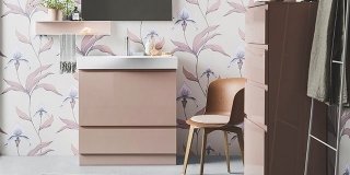 Colore in bagno: il rosa è di tendenza
