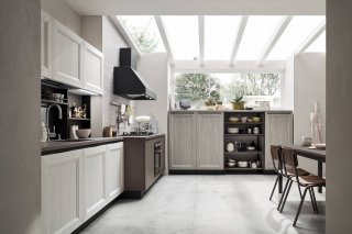 cucina con piano in laminato Smart Antracit Start-Time&Tablet.Go di Veneta Cucine cucina con piano in laminato Smart Antracit Start-Time&Tablet.Go di Veneta Cucine