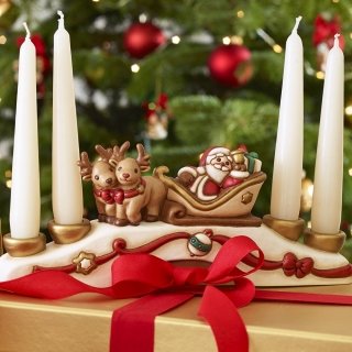 Portacandele Babbo Natale di Thun Portacandele Babbo Natale di Thun