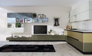 cucina con i vani a giorno Tetrix di Scavolini cucina con i vani a giorno Tetrix di Scavolini