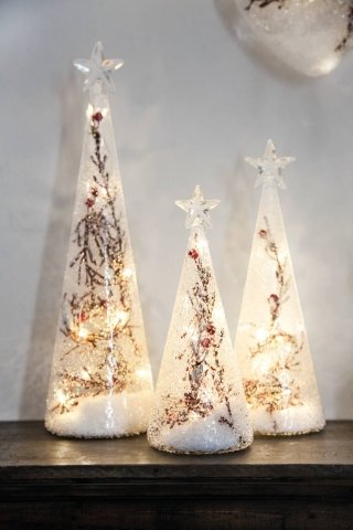 Red Berry di Andrea Fontebasso 1760 di Tognana sono gli originali alberi di Natale formati da un cono in vetro al cui interno sono sistemati rami di abete e luci al Led; sono disponibili in tre altezze. Misurano rispettivamente ø 8 x H 20 cm, ø 8 x H 24 cm e ø 9 x H 32 cm e costano rispettivamente 10 euro, 12 euro e 18 euro. www.tognanaporcellane.it Red Berry di Andrea Fontebasso 1760 di Tognana sono gli originali alberi di Natale formati da un cono in vetro al cui interno sono sistemati rami di abete e luci al Led; sono disponibili in tre altezze. Misurano rispettivamente ø 8 x H 20 cm, ø 8 x H 24 cm e ø 9 x H 32 cm e costano rispettivamente 10 euro, 12 euro e 18 euro. www.tognanaporcellane.it