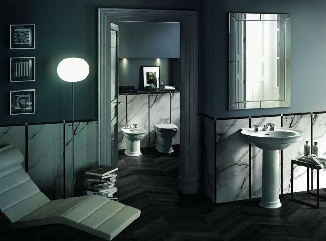 Si caratterizza per lo stile raffinato e senza tempo la collezione Dolcevita di Hatria in ceramica bianca. Il vaso con scarico a pavimento e il bidet triforo a terra misurano, cadauno, L 37 x P 59 cm. Il vaso senza sedile e il bidet, Iva esclusa, costano, cadauno, 435 euro. www.hatria.com Si caratterizza per lo stile raffinato e senza tempo la collezione Dolcevita di Hatria in ceramica bianca. Il vaso con scarico a pavimento e il bidet triforo a terra misurano, cadauno, L 37 x P 59 cm. Il vaso senza sedile e il bidet, Iva esclusa, costano, cadauno, 435 euro. www.hatria.com