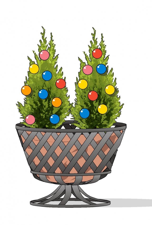 1. In un cestino o in un secchio di latta ampio, da appoggiare a terra o su un tavolo, sono adatte le conifere di piccola taglia, quelle nane da giardino roccioso, che si possono semplicemente addobbare con pigne colorate o festoni. 1. In un cestino o in un secchio di latta ampio, da appoggiare a terra o su un tavolo, sono adatte le conifere di piccola taglia, quelle nane da giardino roccioso, che si possono semplicemente addobbare con pigne colorate o festoni.