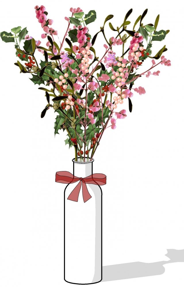 4. Se abbiamo bottiglie di vetro che ci piacciono, vasi trasparenti o altri contenitori stabili, possiamo fissare sul fondo un pezzo di spugna da fiorista ben inumidita e poi rami di ardisia, pungitopo, sinforina e vischio da acquistare già recisi presso i fiora. 4. Se abbiamo bottiglie di vetro che ci piacciono, vasi trasparenti o altri contenitori stabili, possiamo fissare sul fondo un pezzo di spugna da fiorista ben inumidita e poi rami di ardisia, pungitopo, sinforina e vischio da acquistare già recisi presso i fiora.