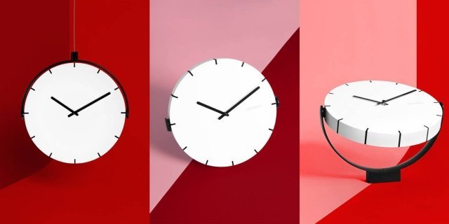 Move Your Time di Meneghello Paolelli Associati per Guzzini Universale, da appoggio, da parete o a sospensione: l’orologio Move Your Time di Meneghello Paolelli Associati per Guzzini si adatta letteralmente a ogni esigenza. E’ un orologio da scrivania, un’applique e si trasforma in un pendolo da agganciare liberamente con il cavo passante dall’anello superiore. Orientabile, basculante e internazionale grazie al suo design essenziale (non ci sono numeri sul quadrante, solo linee) è il regalo perfetto per ogni work-station, dall’Italia al Giappone. www.fratelliguzzini.com Move Your Time di Meneghello Paolelli Associati per Guzzini Universale, da appoggio, da parete o a sospensione: l’orologio Move Your Time di Meneghello Paolelli Associati per Guzzini si adatta letteralmente a ogni esigenza. E’ un orologio da scrivania, un’applique e si trasforma in un pendolo da agganciare liberamente con il cavo passante dall’anello superiore. Orientabile, basculante e internazionale grazie al suo design essenziale (non ci sono numeri sul quadrante, solo linee) è il regalo perfetto per ogni work-station, dall’Italia al Giappone. www.fratelliguzzini.com