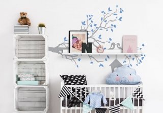 set mensola e adesivo murale di Wallart per bambini set mensola e adesivo murale di Wallart per bambini