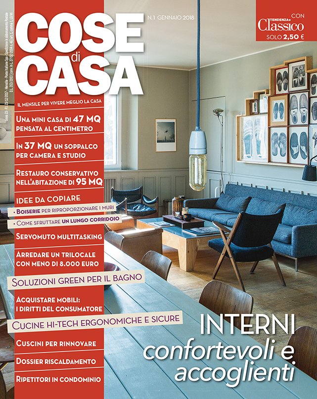 In edicola dal 23 dicembre, cose di casa di gennaio 2018 cose di casa Come ristrutturare casa rivista