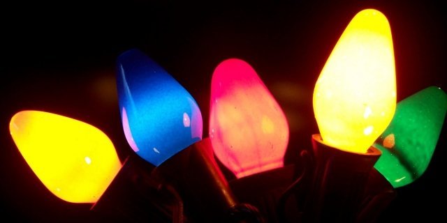 close look, Christmas lights close look, Christmas lights