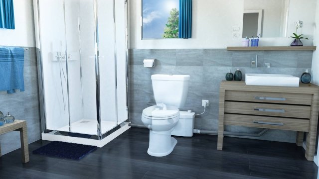 trituratore con serbatoio d’acqua di grande capacità Sanitrit Saniplus UP di SFA Italia trituratore con serbatoio d’acqua di grande capacità Sanitrit Saniplus UP di SFA Italia