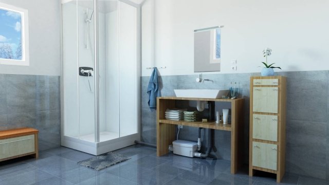 Pompa per acque chiare, Sanitrit Sanishower Plus+ di SFA Italia Pompa per acque chiare, Sanitrit Sanishower Plus+ di SFA Italia