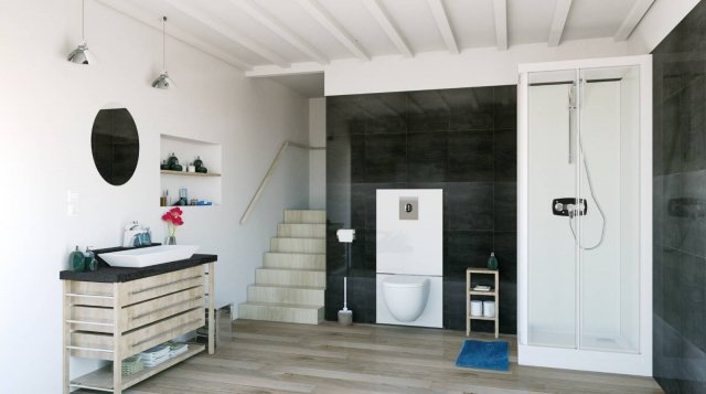 Sanitrit Saniwall Pro Up di SFA Italia supporto per installare wc sospesi di qualsiasi tipo con trituratore da incasso Sanitrit Saniwall Pro Up di SFA Italia supporto per installare wc sospesi di qualsiasi tipo con trituratore da incasso