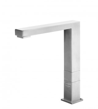 miscelatore monocomando in acciaio inox spazzolato squadrato FT 450 X di Fulgor miscelatore monocomando in acciaio inox spazzolato squadrato FT 450 X di Fulgor