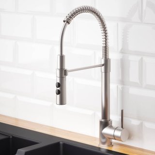 miscelatore rubinetto cucina alto 47 cm in ottone metallizzato Vimmern di Ikea miscelatore rubinetto cucina alto 47 cm in ottone metallizzato Vimmern di Ikea