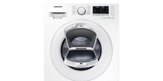lavatrice salvaspazio con carica frontale ADDWASH™ Ecolavaggio® Serie 5500 Slim WW 70K5210 XW di Samsung