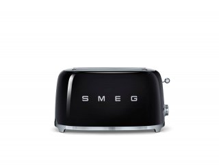 tostapane TSF01 della linea anni '50 di Smeg in acciaio verniciato nero tostapane TSF01 della linea anni '50 di Smeg in acciaio verniciato nero