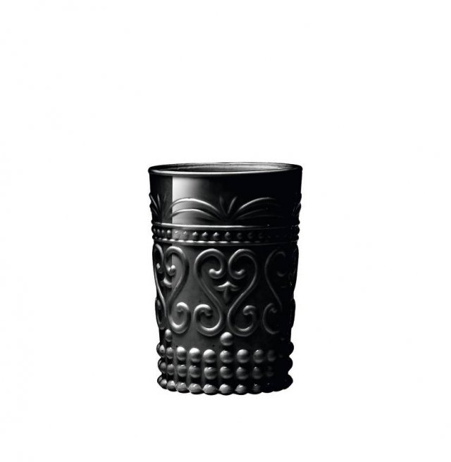 bicchiere in versione rock black Tumbler collezione Provenzale di Zafferano bicchiere in versione rock black Tumbler collezione Provenzale di Zafferano
