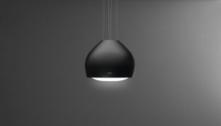 Cappa Sophie collezione Circle Tech di Falmec in acciaio verniciato in nero Cappa Sophie collezione Circle Tech di Falmec in acciaio verniciato in nero