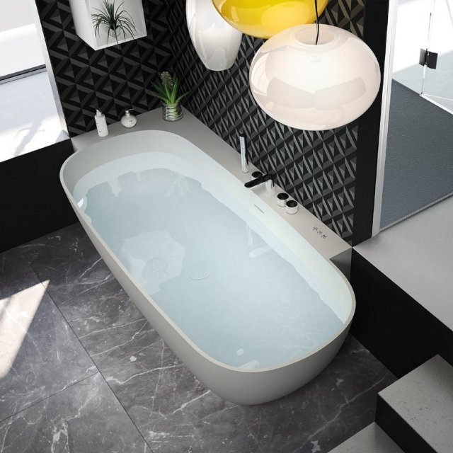 Ha 12 iniettori airpool l’elegante vasca digitale Calle di Hafro-Geromin in Tecnoril®. È dotata di air clean system, cromoterapia e massaggio microdiffuso con elettrosoffiante a velocità regolabile. Misura L 180 x P 80 cm. Prezzo, Iva esclusa, 8.050 euro. www.hafrogeromin.it Ha 12 iniettori airpool l’elegante vasca digitale Calle di Hafro-Geromin in Tecnoril®. È dotata di air clean system, cromoterapia e massaggio microdiffuso con elettrosoffiante a velocità regolabile. Misura L 180 x P 80 cm. Prezzo, Iva esclusa, 8.050 euro. www.hafrogeromin.it