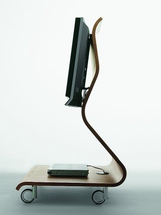 mobile tv Cobra Horm in legno curvato mobile tv Cobra Horm in legno curvato