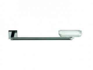 barra romboidale in ottone cromato per le spugne integra il portasapone in ceramica sfaccettata DV 60 AM di Stilhaus barra romboidale in ottone cromato per le spugne integra il portasapone in ceramica sfaccettata DV 60 AM di Stilhaus