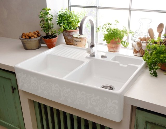 lavandino cucina in ceramica collezione Sink Unit di Villeroy & Boch lavandino cucina in ceramica collezione Sink Unit di Villeroy & Boch