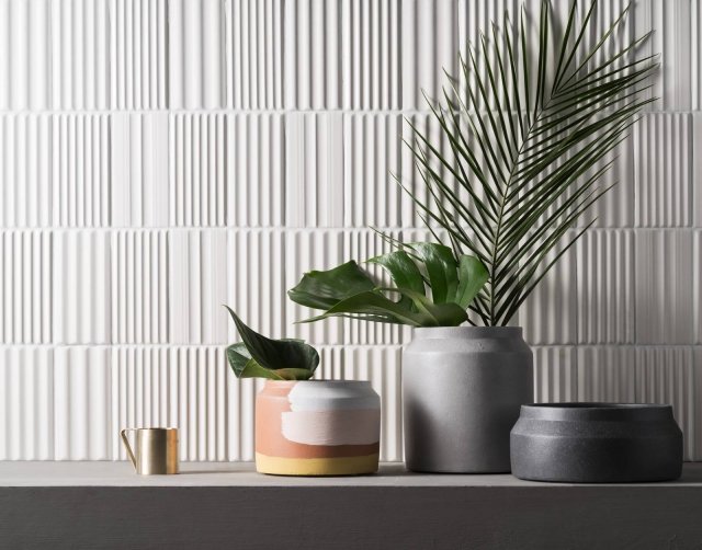 Wig Wag è la collezione piastrelle bagno 3D di 41zero42 Otto diverse strutture 3D Wig Wag è la collezione piastrelle bagno 3D di 41zero42 Otto diverse strutture 3D
