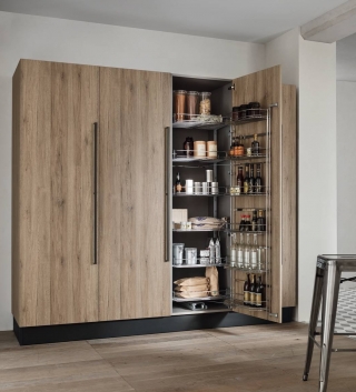 colonna con gruppo estraibile Tandem collezione Start-Time Metropolitan di Veneta Cucine colonna con gruppo estraibile Tandem collezione Start-Time Metropolitan di Veneta Cucine