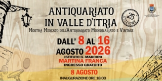 Martina Franca, Antiquariato in Valle d’Itria, agosto 2026