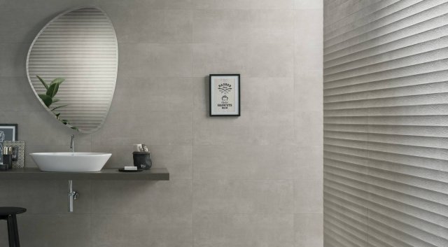 Tex di Polis ceramiche rappresenta un design esclusivo, dove il cemento si fonde con texture materiche che richiamano tessuti naturali Tex di Polis ceramiche rappresenta un design esclusivo, dove il cemento si fonde con texture materiche che richiamano tessuti naturali
