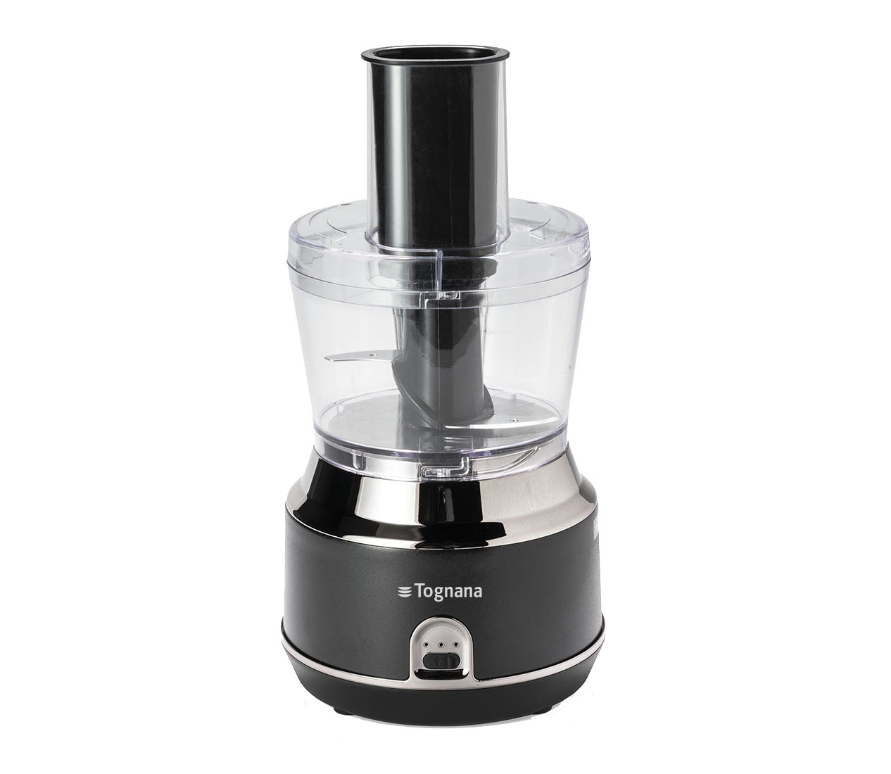 Il mini robot da cucina della linea Avantspace di Tognana permette di affettare, sminuzzare, grattugiare e tritare con facilità, grazie ai dischi in acciaio inox, alle due velocità di funzionamento e alla potenza di 200 watt. È dotato di contenitore in plastica da 0,8 litri e ha un’autonomia di 45 tritati per soffritto. Si ricarica tramite cavo USB in circa 3 ore. Prezzo 99,90 euro. www.tognana.com