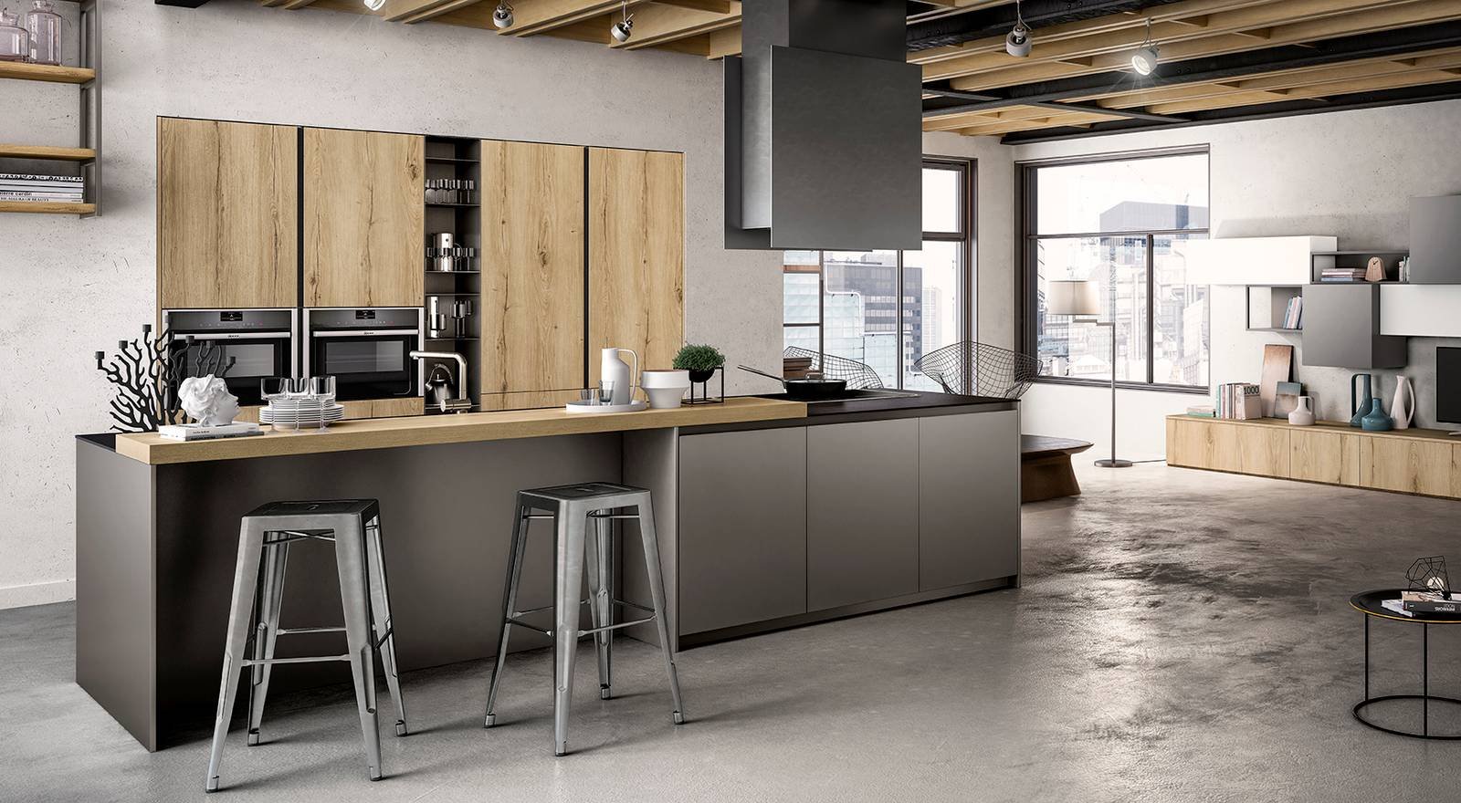 13 cucine con isola e penisola: scelta giovane che piace a tutti ... Foto cucine con penisola
