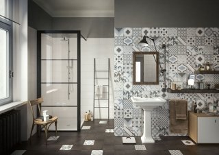 Collezione di piastrelle a effetto cementine, in gres porcellanato, Quilt di Iperceramica Collezione di piastrelle a effetto cementine, in gres porcellanato, Quilt di Iperceramica