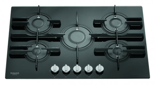 piano cottura a gas Hotpoint con bruciatore Direct Flame ultrapiatto che irradia la fiamma in verticale largo 75 cm piano cottura a gas Hotpoint con bruciatore Direct Flame ultrapiatto che irradia la fiamma in verticale largo 75 cm
