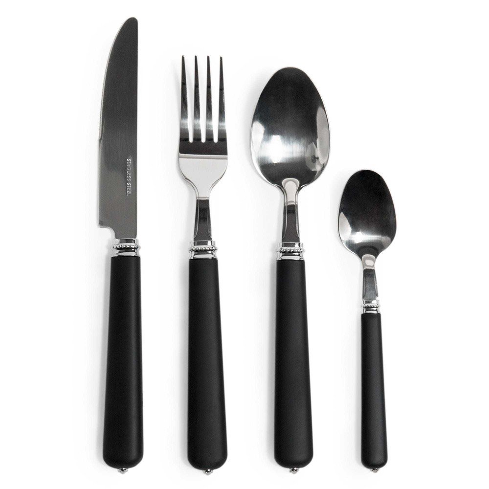 6x Salad Fork HornTide Acciaio inossidabile coltello, forchetta, cucchiaio Set posate in acciaio inossidabile 